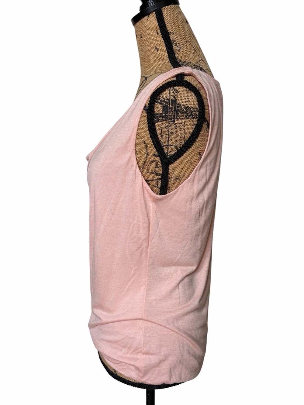 Ralph Lauren New Light Pink Draped Neckline Sleeveless Top Medium NWT - Picture 4 of 9